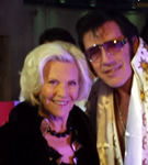 Paul with Honor Blackman on The One Show