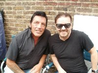 Paul Richie with Ricky Gervais
